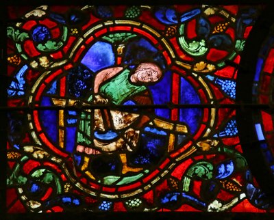 Schoenmaker, scène uit het leven van St. Martin, kathedraal van Chartres door French School
